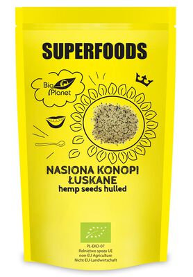 Nasiona Konopi Łuskane Bio 200 G - Bio Planet [BIO]