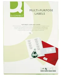 Q-Connect Etykiety uniwersalne 70x25,4mm, prostokątne, białe 100 ark. 