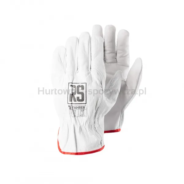 Rękawice Fahrer RS, driver, rozm. 8, białe