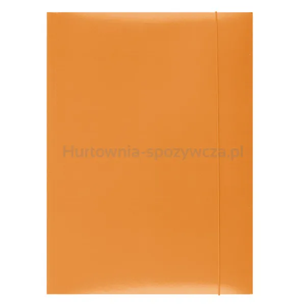 Office Products Teczka z gumką, karton, A4, 300gsm, 3-skrz., pomarańczowa 