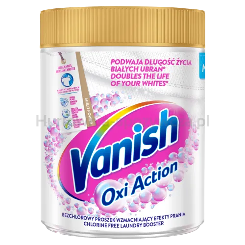 Vanish Oxi Action White Dplamiacz Do Białych Tkanin W Proszku 470G