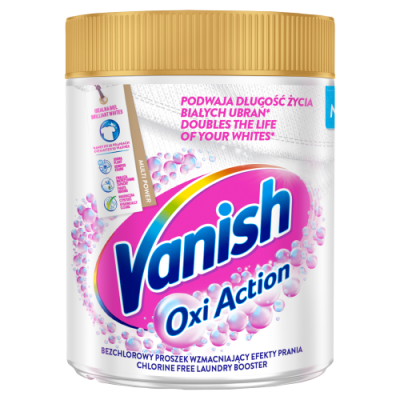 Vanish Oxi Action White Dplamiacz Do Białych Tkanin W Proszku 470G