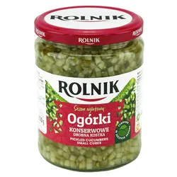 Rolnik Ogórki konserwowe drobna kostka 500 g