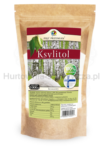 Ksylitol 1 Kg (Torebka Papierowa) - Pięć Przemian (Finlandia) [BIO]