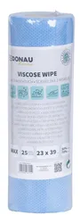 Ścierka DONAU HOME, z wiskozą 70%, rolka, max, 23x39cm, 25 listków, niebieska