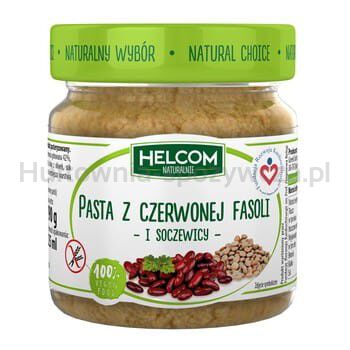 Helcom Pasta Z Czerwonej Fasoli I Soczewicy 190G Naturalnie