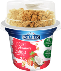 Polmlek - Jogurt Truskawkowy Z Musli Kokosowym 210 G