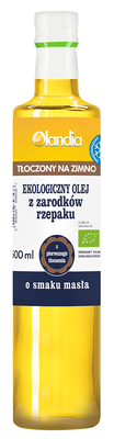 Olandia Olej Z Zarodków Rzepaku O Smaku Masła Tłoczony Na Zimno Bio 500 Ml [BIO]