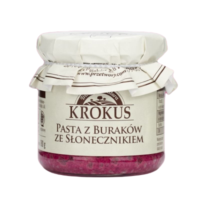 Pasta Z Buraków Ze Słonecznikiem Bezglutenowa 180 G - Krokus [BIO]