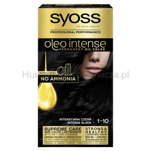 Syoss Oleo Krem Koloryzujący Intensywna Czerń 1-10