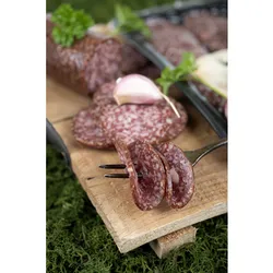 Salami z jelenia 120 g plasterki Las Huberta