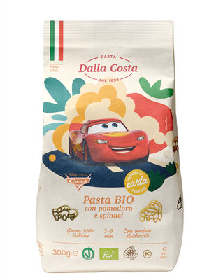 Dalla Costa  Makaron (Semolinowy Trójkolorowy) Disney Auta Bio 300 G [BIO]