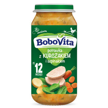 Bobovita Potrawka Z Kurczakiem I Szpinakiem Po 12 Miesiącu 250 G