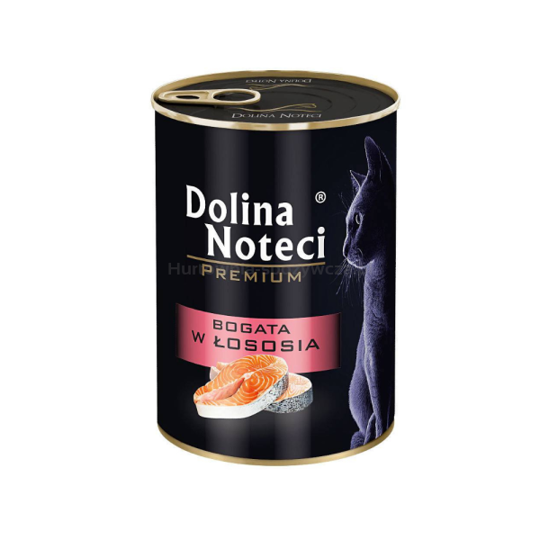 Dolina Noteci Mokra karma Junior dla kota puszka łosoś 400g