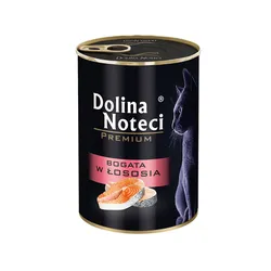 Dolina Noteci Mokra karma Junior dla kota puszka łosoś 400g