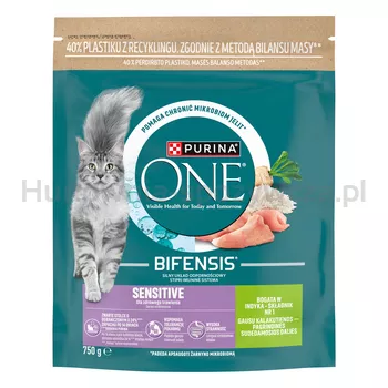 Purina One Sensitive bogata w indyka i ryż 750 g