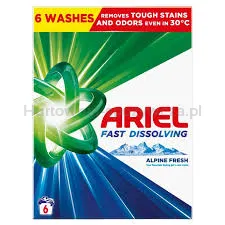 Ariel Fast Dissolving Alpine Color Proszek do prania 330g, 6 prań
