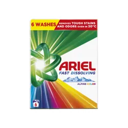 Ariel Fast Dissolving Alpine Color Proszek do prania 330g, 6 prań