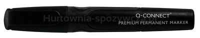 Q-Connect Marker permanentny Premium, gum. rękojeść, okrągły, 2-3mm (linia), czarny / KF26105 