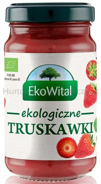Mus truskawkowy bez dodatku cukru BIO 250 g