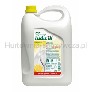 Ludwik Płyn Do Mycia Naczyń 5Kg Cytryna