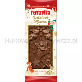 Terravita Czekolada Mleczna świąteczna z okienkiem 90g