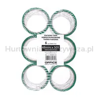 Taśma pakowa OFFICE PRODUCTS, 48mm x 50y, 36mic, EAN na 1szt., zielona - 2