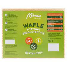 Miran Wafle Tortowe Bezglutenowe 180G