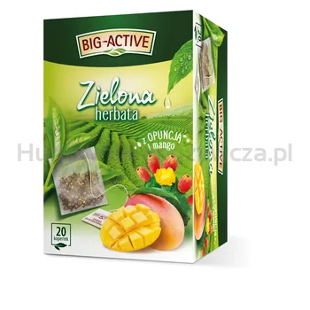 Big Active Herbata zielona z opuncją i mango (20Torebek x 1,7g)