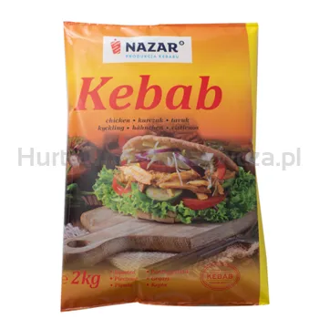 Nazar Kebab Kurczak Mix (Udko, Filet) Cięty-Pieczony 2Kg