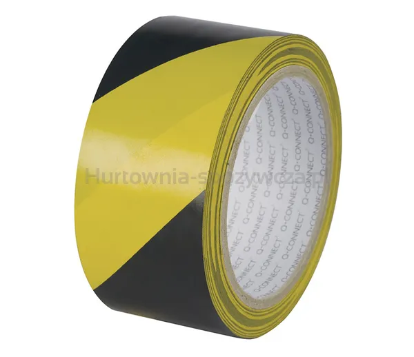 Taśma Ostrzegawcza Q-Connect, 48Mm, 20M, Czarno-Żółta