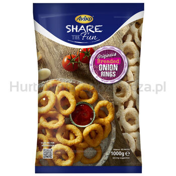 Aviko Breaded Onion Rings Krążki Cebulowe 1Kg