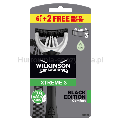 Wilkinson Sword Xtreme3 Black Edition 6+2