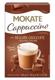 Mokate Cappuccino z belgijską czekoladą 160 g (20 g x 8)