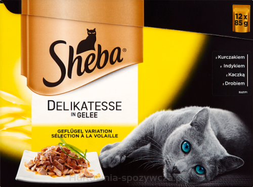 Sheba Del In Jelly Smaki Drobiowe 12X85G
