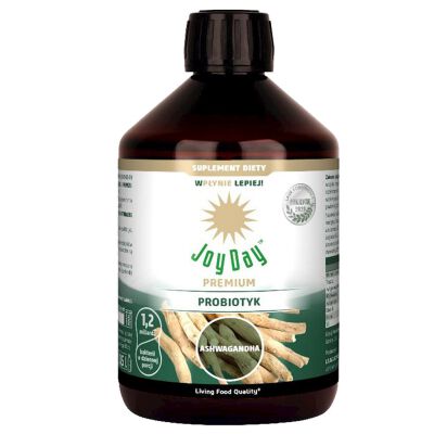 Probiotyk Z Ashwagandhą Bezglutenowy Bio 500 Ml - Joy Day [BIO]