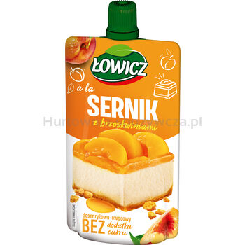 Łowicz Deser Ryżowo-Owocowy A'La Sernik Z Brzoskwiniami 100 G