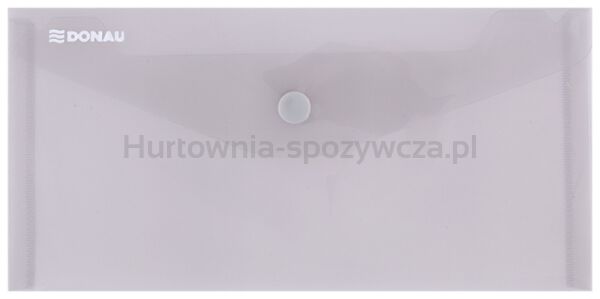 Donau Teczka kopertowa zatrzask, PP, DL, 180mikr., dymna 