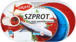 Szprot W Sosie Pomidorowym Graal 170 G