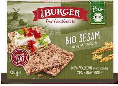 Burger  Pieczywo Chrupkie Błonnikowe Żytnie Razowe Z Sezamem Bio 250 G [BIO]