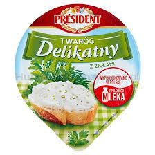 President Twaróg Delikatny Z Ziołami 150G