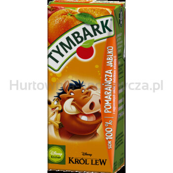 Tymbark Sok 100% pomarańcza jabłko 200 ml