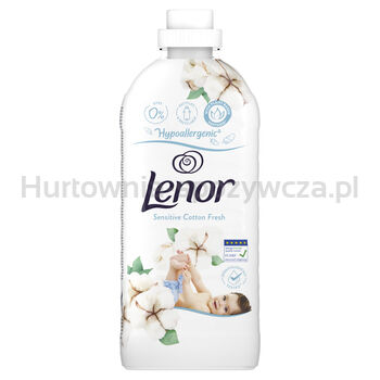 Lenor Płyn Zmiękczający Do Płukania Tkanin Sensitive Cotton Fresh 1200 Ml