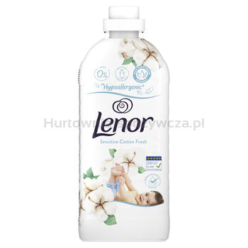 Lenor Płyn Zmiękczający Do Płukania Tkanin Sensitive Cotton Fresh 1200 Ml