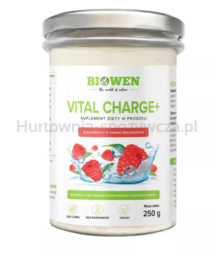 Elektrolity O Smaku Malinowym W Proszku Vital Charge+ 250 G - Hempking (Biowen) [BIO]