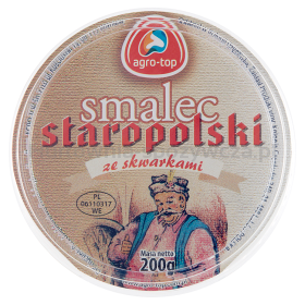 Agro-Top Smalec Staropolski Ze Skwarkami 200G 