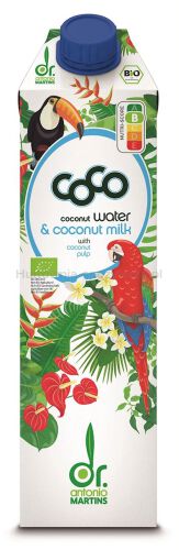 Coconut Milk - Napój Kokosowy Do Picia Bio 1 L - Coco (Dr Martins) [BIO]