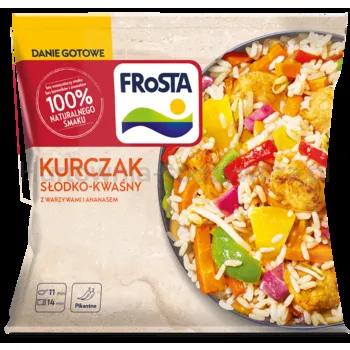 FRoSTA Kurczak słodko-kwaśny z ananasem i warzywami 450g