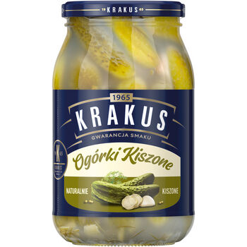 Krakus Ogórki Kiszone domowym sposobem 860 g