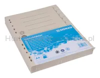 Przekładka DONAU, karton, A4, 235x300mm, 1-10, 1 karta, jasnobrązowa - 2